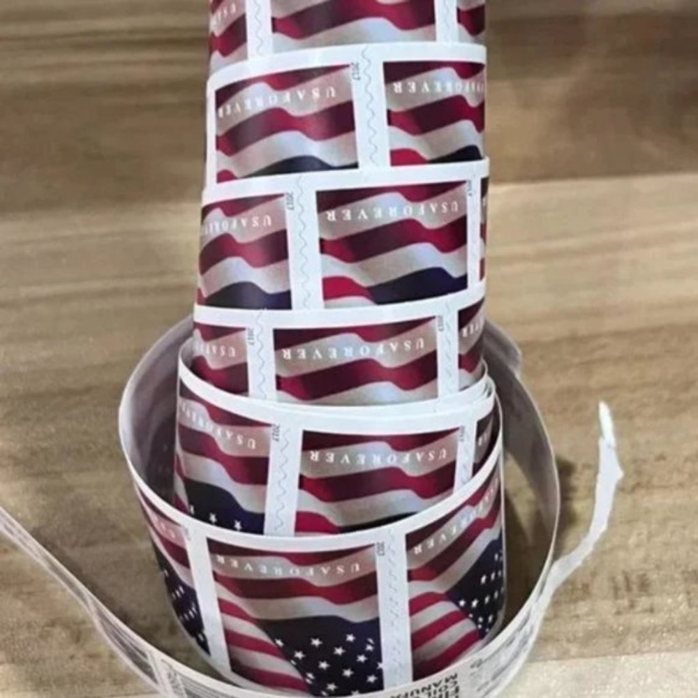 US Permanent Flag Stamps-Released in 2017-2 rolls of 200 stamps